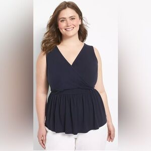 Lane Bryant - Elegant Navy V-Neck Sleeveless Dress - Size 18/20